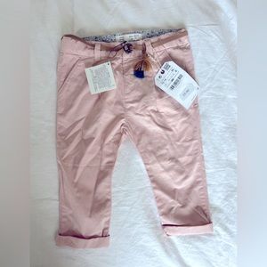 Zara Baby pink pants with belt